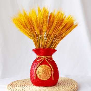 金麦穗摆件开业大麦新房乔迁用品黄金麦穗干花开业大麦客厅装饰摆件
