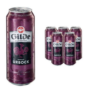 杰尔德进口德国杰尔德红啤酒博克啤酒烈性高度黑啤500ml整箱24罐杰尔