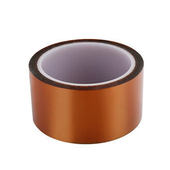 迪麦佳 0.06mm厚耐高温金手指胶带50mm*33m1卷 茶色防爆胶带线路电池包扎聚酰亚胺胶带 