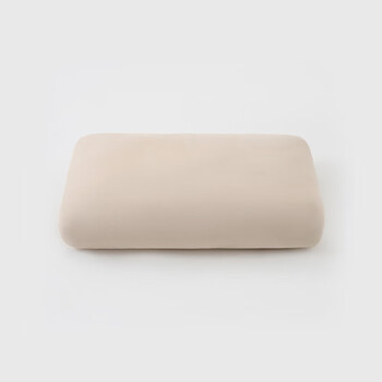 MUJI可多种用途的柔软靠垫 床头靠枕 长方型/50*80*14cm/浅米色