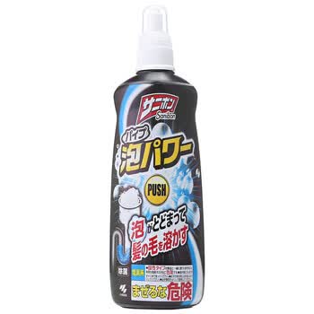 小林制药（KOBAYASHI）管道疏通剂泡沫装400ml*2瓶下水道地漏去污除臭排水管清道夫