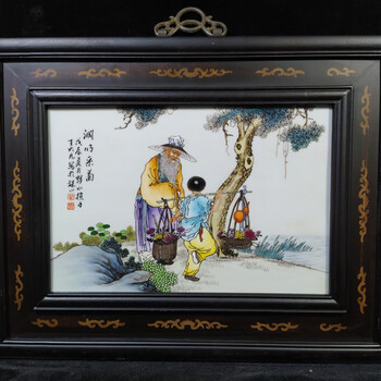 珠山八友瓷板画价格报价行情- 京东