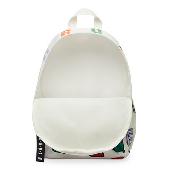 Jordan男女乔丹 聚酯纤维 书包背包 字母印花 双肩包DV5304-133白 均码