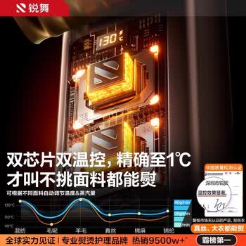 锐舞【张晚意同款】手持挂烫机家用熨烫机熨斗蒸汽挂烫机【女性福音】智能温控丨瞬间干衣丨除螨杀菌