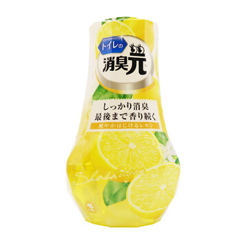 小林制药（KOBAYASHI）日本进口空气清新剂厕所用消臭元（清新柠檬）400ml