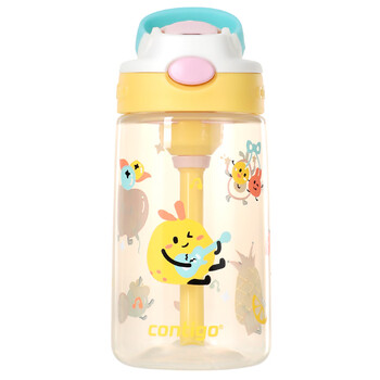 contigo康迪克儿童吸管塑料水杯420ml（排气按钮） HBC-GIZ325VP+