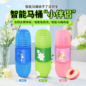 粉兰之家马桶挂篮3支装洁厕灵洁厕液洁厕剂无水箱适用除臭悬挂式球洁厕宝