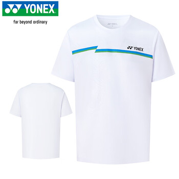 尤尼克斯YONEX羽毛球服速干透气比赛训练运动T恤男115075BCR白XO