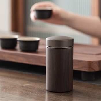 京东京造 茶叶罐 便携密封罐储茶 旅行随身防潮茶叶储存罐150ml