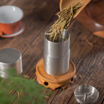 京东京造 茶叶罐 锡制储物罐密封罐保鲜罐【礼盒】 金属锡罐 大号 京东京造 茶叶罐 锡制储物罐密封罐保鲜罐【礼盒】 金属锡罐 大号