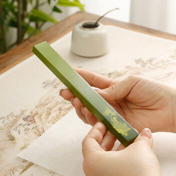 漢墨 彩漆黄铜花鸟镇尺 镇纸创意古风书法压尺文镇2支礼盒装文房四宝高颜值铜器摆件礼物 