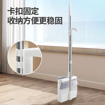 百家好世扫把簸箕套装家用扫地不粘头发组合扫笤帚魔术扫把刮水器 3件套