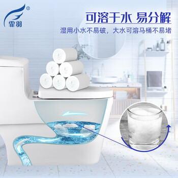 霏羽无芯卷纸4层80克*25卷厕纸家庭囤货装卫生纸手纸软卷纸巾4斤