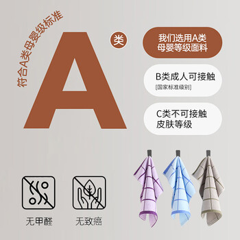 新亚 方巾 纯棉苏伦格子小毛巾全棉洗脸大方巾擦手巾3条装 34*34cm 新亚 方巾 纯棉苏伦格子小毛巾全棉洗脸大方巾擦手巾3条装 34*34cm