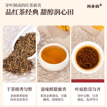 闽春韵2026新茶红茶茶叶礼盒装特级金骏眉黄芽武夷山伴手礼盒送长辈老师