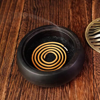 一得阁香炉文房四宝山峦香炉墨汁毛笔香炉家用室内盘香炉香薰炉仿古檀香炉熏香炉供佛熏香摆件	