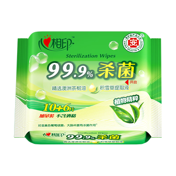 心相印;MIND ACT UPON MIND 卫生湿巾XCA010便携抽取式方形湿纸巾 6包(16片/包) 馥郁木香