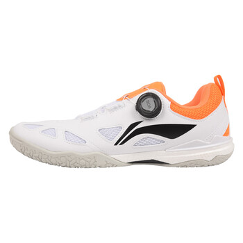 李宁（LI-NING）乒乓球鞋运动鞋男款MAGE乒乓球专用鞋防滑王楚钦同款白橘44
