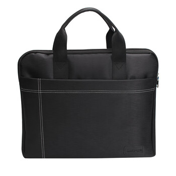 信发TN-V7010(黑色）文件袋帆布手提包加厚防水拉链 档案资料袋男士商务大容量办公包