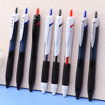 uni三菱（uni）JETSTREAM系列按动原子笔SXN-150 顺滑学生办公用圆珠笔0.5mm 白杆蓝芯 3支