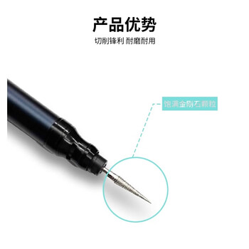 米茨 合金打磨头金刚砂磨头磨针打磨头抛光电磨头玉石3MM柄套装磨头电磨机磨头30支套装CDM04 米茨 合金打磨头金刚砂磨头磨针打磨头抛光电磨头玉石3MM柄套装磨头电磨机磨头30支套装CDM04