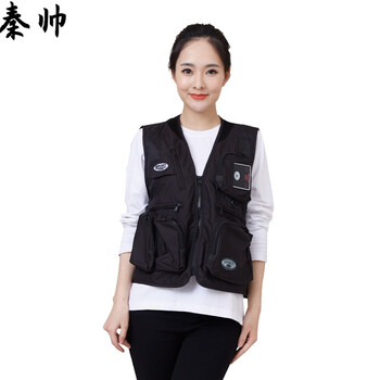 导演马甲背心摄影马甲定制工作服印logo多口袋影楼摄像师导演记者传媒