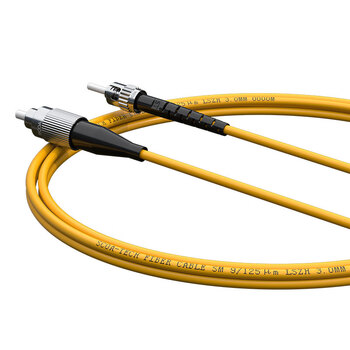 数康（SCOA）电信级光纤跳线FC-ST(UPC) 0.5米 单模单芯OS2圆头转老式挂口Φ3.0跳纤光纤线尾纤S-1FC-ST-S0.5