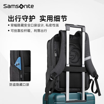 新秀丽(Samsonite)双肩包电脑包男16英寸大容量背包书包商务出差旅行包休闲都市 新秀丽(Samsonite)双肩包电脑包男16英寸大容量背包书包商务出差旅行包休闲都市