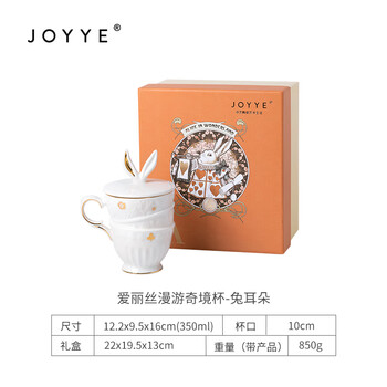JOYYE马克杯生日礼物爱丽丝IP联名款陶瓷水杯子高档节日实用伴手礼