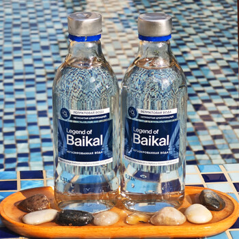 优活家丽珍贝加尔饮用天然水330ml*12瓶玻璃瓶整箱小瓶装进口水高端商务