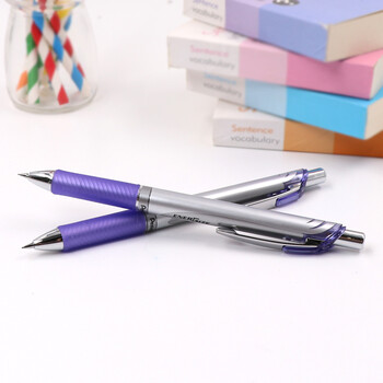派通（Pentel ）PL75自动铅笔 0.5mm不易断芯学生绘图考试专用活动铅笔尾带橡皮 紫色单支装