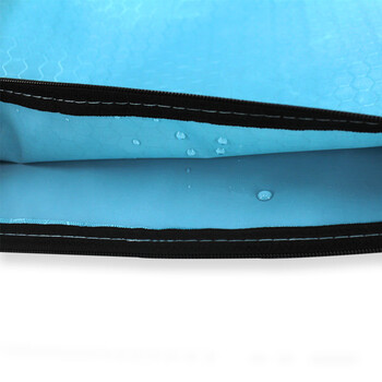 信发A5拉链文件袋 10个装 防水足球纹票据袋笔袋手提资料袋公文袋试卷袋学生文具收纳袋 颜色随机