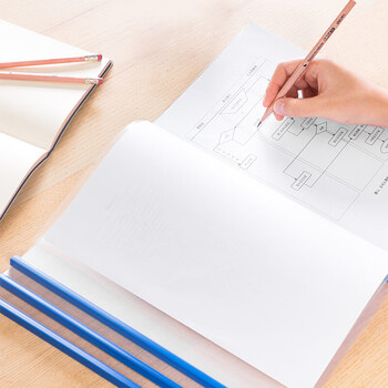 deli得力A4拉杆夹抽杆夹文件夹 资料夹 学生考试产检报告资料收纳 单色随机 5854 20只