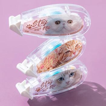 MASMARCU晨光全是喵点点胶 8*8.4mm单支双面点点胶 学生创意手工手账双面胶带 颜色随机 办公用品 AJD74789