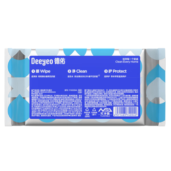 德佑 企鹅湿厕纸A版80片*1包 家用擦屁屁不脏手可冲马桶