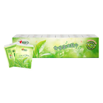 心相印 四层纸手帕纸12包/条*6条/箱 茶语经典系列 湿水不易破 纸巾小包