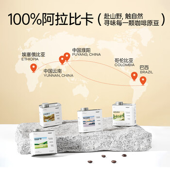 燃喵意式咖啡豆深烘拼配阿拉比卡咖啡豆 自由旷野 200g