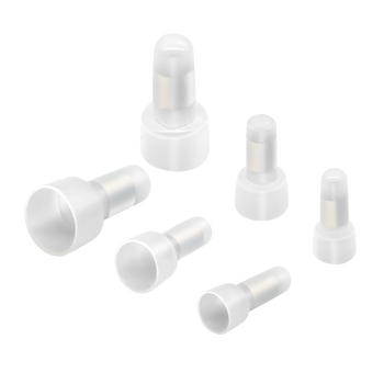 汇君 接线端子接线帽闭端子尼龙压线帽闭端端子弹簧螺旋式奶嘴端子 CE-1X 1000粒/整包白色