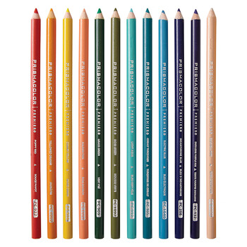 霹雳马（PRISMACOLOR）彩色铅笔彩铅笔12色水世界彩铅画笔套装马克笔绘画艺术写生手绘美国三福霹雳马速写画画笔
