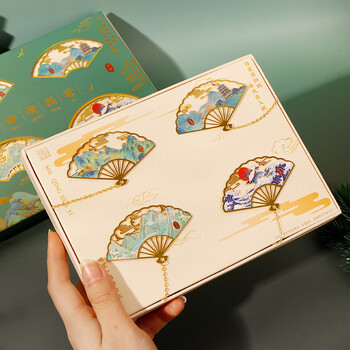 佳茉中国风金属书签毕业故宫文创送学生艺术千里江山图纪念品开学季伴手礼随机发货元宵三八女神妇女节