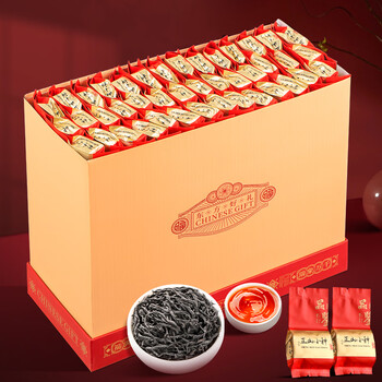 茗杰茶叶 武夷山原产正山小种 浓香型耐泡 送礼红茶叶礼盒500g