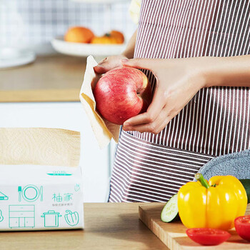 柚家 抽取式厨房纸巾 吸水吸油 干湿两用 2层*90抽*3包*1提装 223595