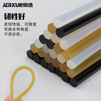 京选（JERXUN）7mm热熔胶棒高粘热熔胶条透明胶棒热融枪塑料DIY强力手工胶水