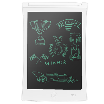 得力（deli）液晶手写板-8.5英寸 学生开学文具 单色笔迹 练字写字板儿童节礼物YZ300生日礼物