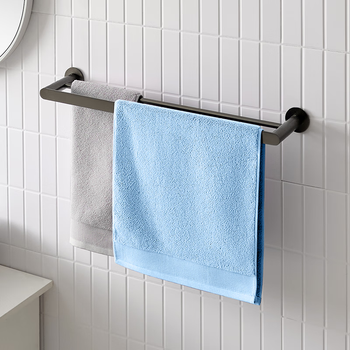 京东京造 138g加厚沐兰迪毛巾 10A抗菌除螨 纯棉全棉男士洗脸巾 2条 蓝+灰