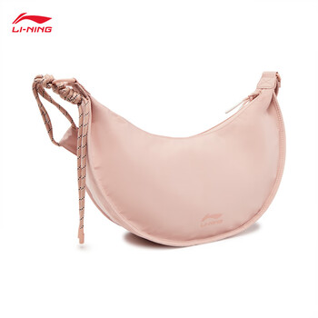 李宁运动生活系列男女同款月牙包潮流休闲斜挎包ABDU165