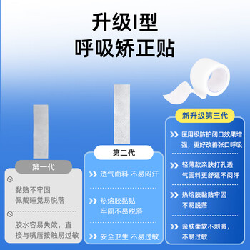 康慕闭嘴巴贴闭口贴口鼻呼吸封嘴贴闭嘴张嘴睡觉封口