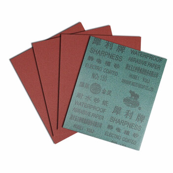 SHARPNESS犀利砂纸 干湿两用抛光除锈汽车美容墙面金属木工 360目100张