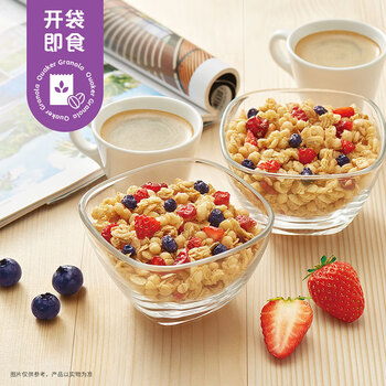 桂格（QUAKER）多种莓果燕麦片420克 休闲零食 开袋即食 添加蔓越莓干