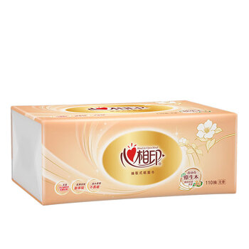 心相印抽纸 经典系列110抽三层24包装塑装纸面巾（箱装）DT24180